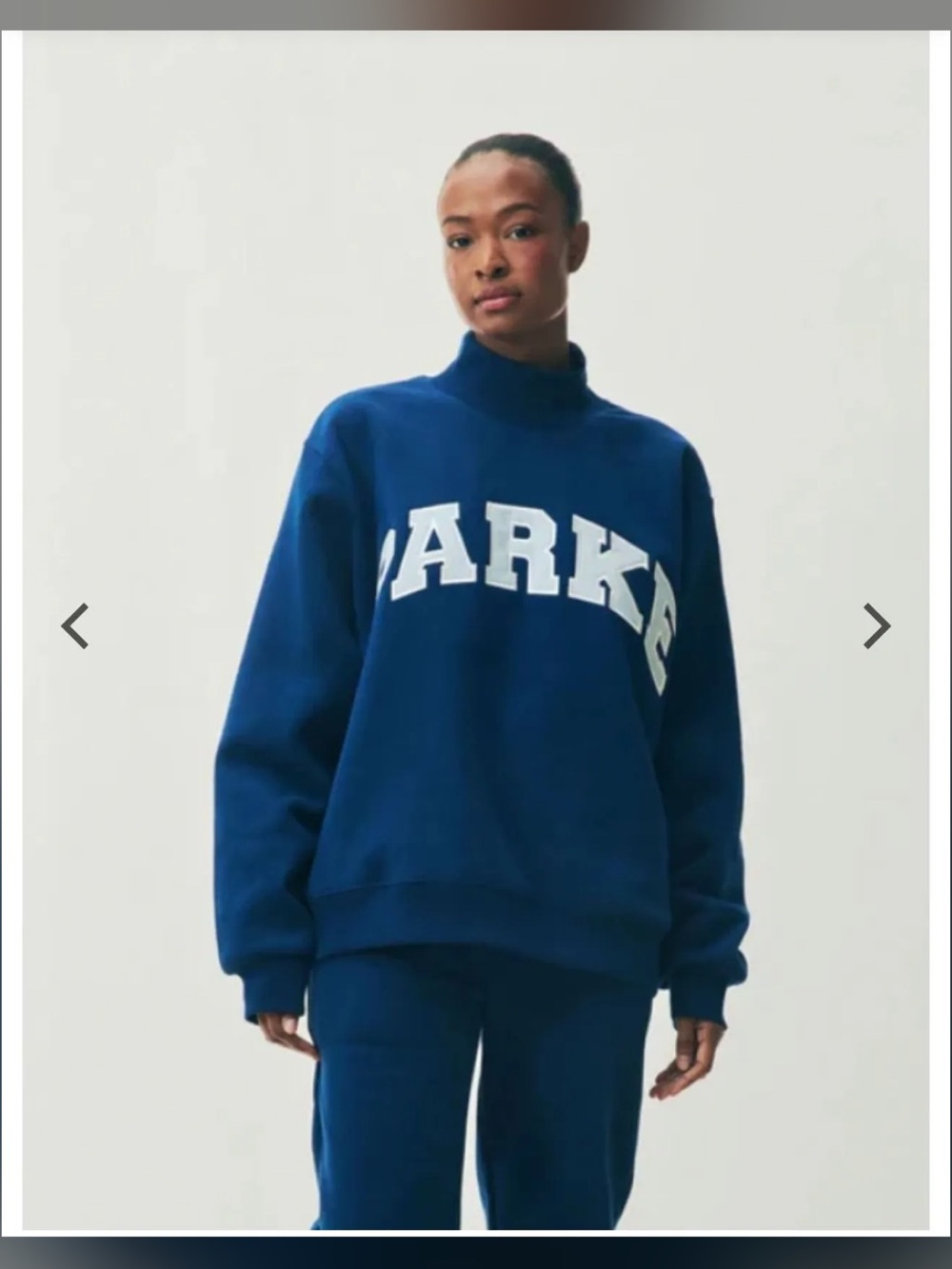 Sold out* PARKE varsity turtleneck-sea breeze